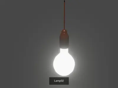 Lamps copper wall light 3D Model Pack