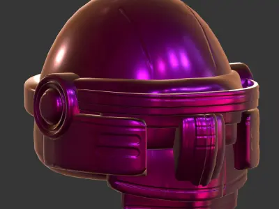 Gas mask helmet 3d model scifi Low-poly  Low-poly 3D model 228