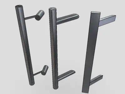 Door Handle Pack 2 Low-poly 3D model