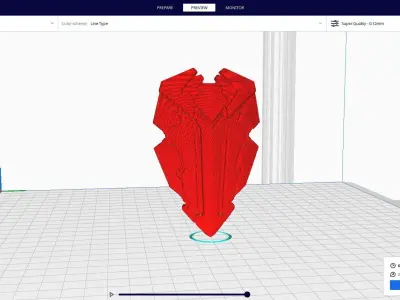 sci-fi fantasy shield 3D print model buy