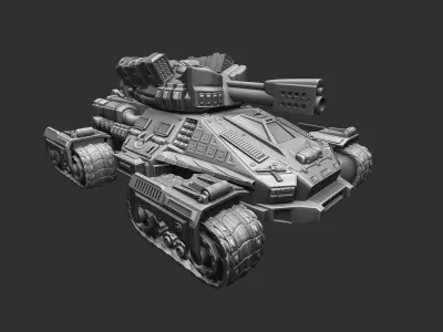 Tank of the future 3D print model