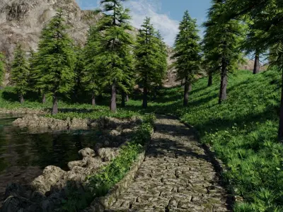 Park Pound Scene 3D model