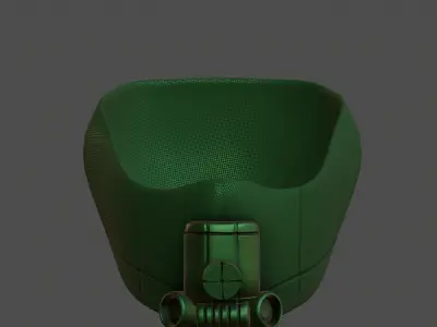 Gas mask helmet 3d model scifi Low-poly  Low-poly 3D model 191