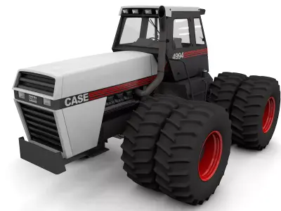 JI Case  4994 1984 Tractor White Version  3D model