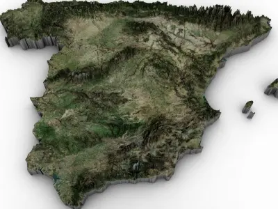 Spain Map Pack 3D model