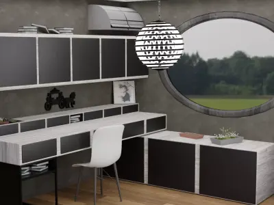 study room Free 3D model