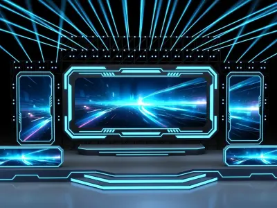 Event Stage 14 Design 3D model