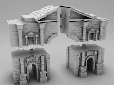 Hadrian s arch Free 3D print model