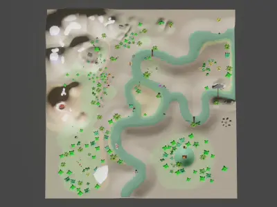 lost World lost land pak Low-poly 3D model