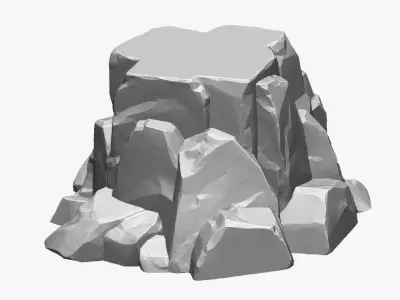 3D Mountain rock Zbrush sculpt 3D model