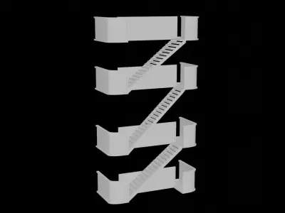 city pack Low-poly 3D model