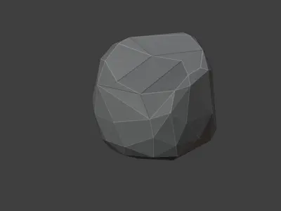 Low Poly Rock 11 Free low-poly 3D model