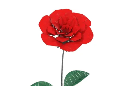 Mechanical Rose 3D model