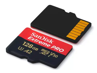 SanDisk Extreme PRO SD CARD 128GB 3D model