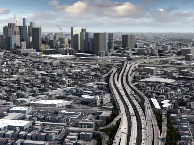 Los Angeles City USA 3D model