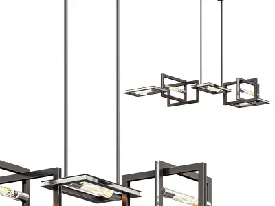 Enigma Linear Island Pendant By Troy Lighting 3D model