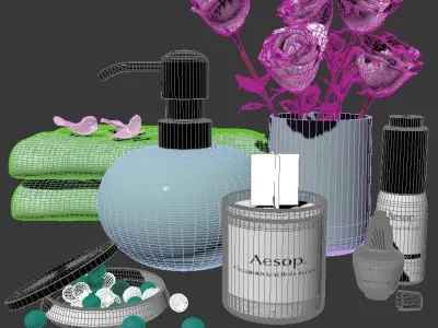 bathroom-accessories-set-3 3D model