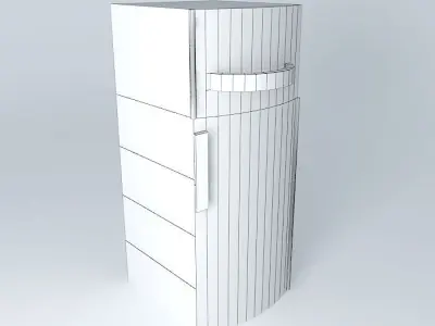 Kraft Furniture White Refrigerator Free 3D model
