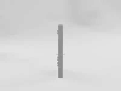 Flat door Free 3D model