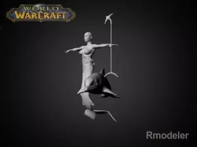 Mermaid April 3D model