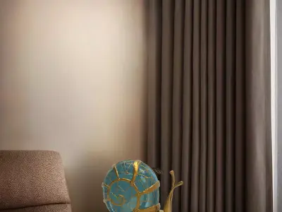 snail Table Lamp 3D print model