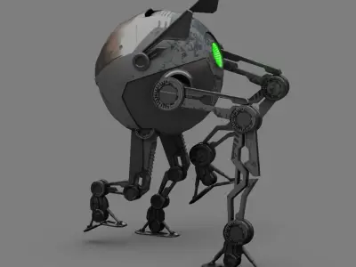 Mosquito DROID   rigged character 3D model