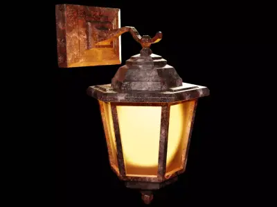 Old vintage lamp 3D model