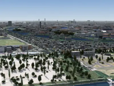 Copenhagen Denmark Low-poly 3D model