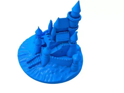 sand castle - sand castle stl - castle - castle stl 3D print model