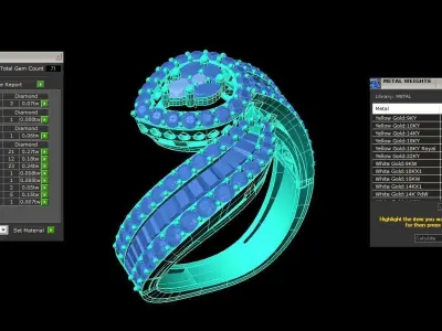 Beautifull ring 3dm and stl file available to sale 3D print model
