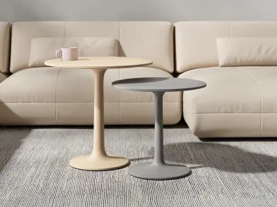 Turntable Couch Side Table 3D model