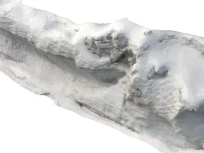 Snow 01 PBR Low-poly 3D model