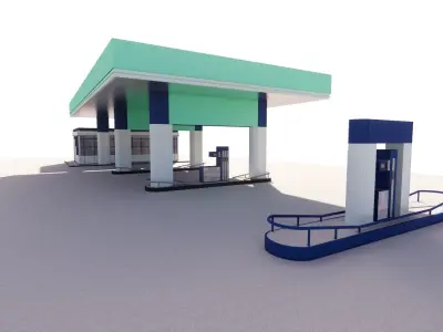 Gas Station2 3D model