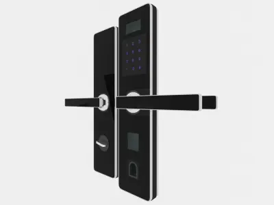 Digital door lock Free 3D model