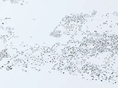 Barbados Streets and Buildings 3D model