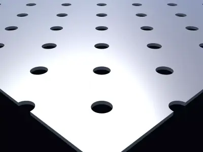 Perforated panel with 6 percent opening 25O78 3D model