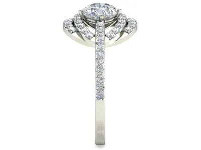 Radiant Diamond Cocktail Band 3D print model