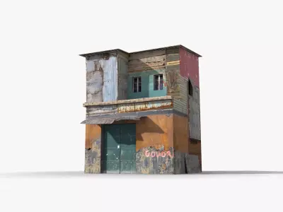Slum x23 Low-poly 3D model purchase