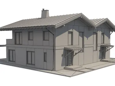 Chalet House 3 3D model