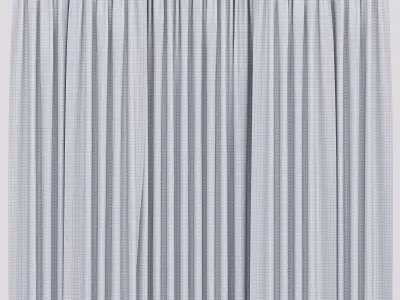 Curtain for interior 02 3D model