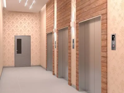 Elevator Lobby 3D model