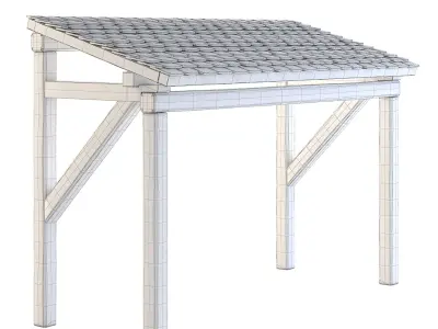 Forge Wooden Roof 3D model