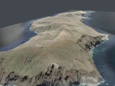 Guadalupe Island or Isla Guadalupe Mexicos California Peninsula 3D model