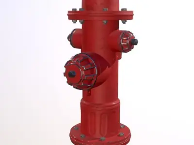 Old Fire Hydrant II 3D model