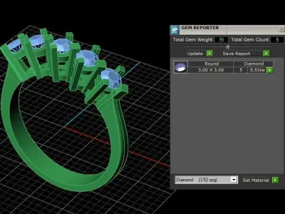 Jewelry ring 429 Free 3D print model