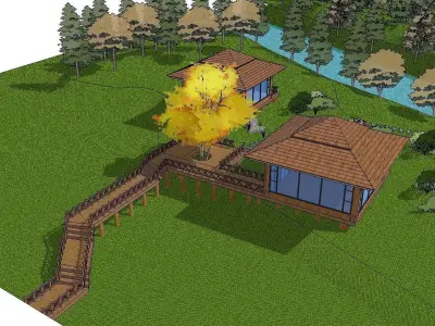 Creative Design-Holiday Cabin-0124 3D model
