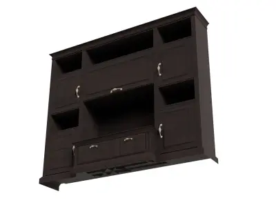 Modern Floor Cabinet Low-poly 3D model