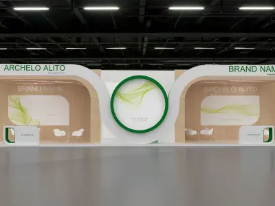 exhibition booth stand 3d model tradeshow 3D model