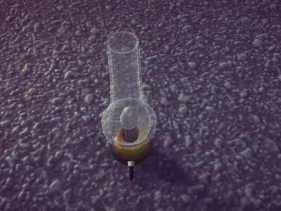 Old vintage lamp Free low-poly 3D model