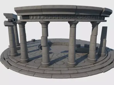 Ruined Altar Ver 1 3D model